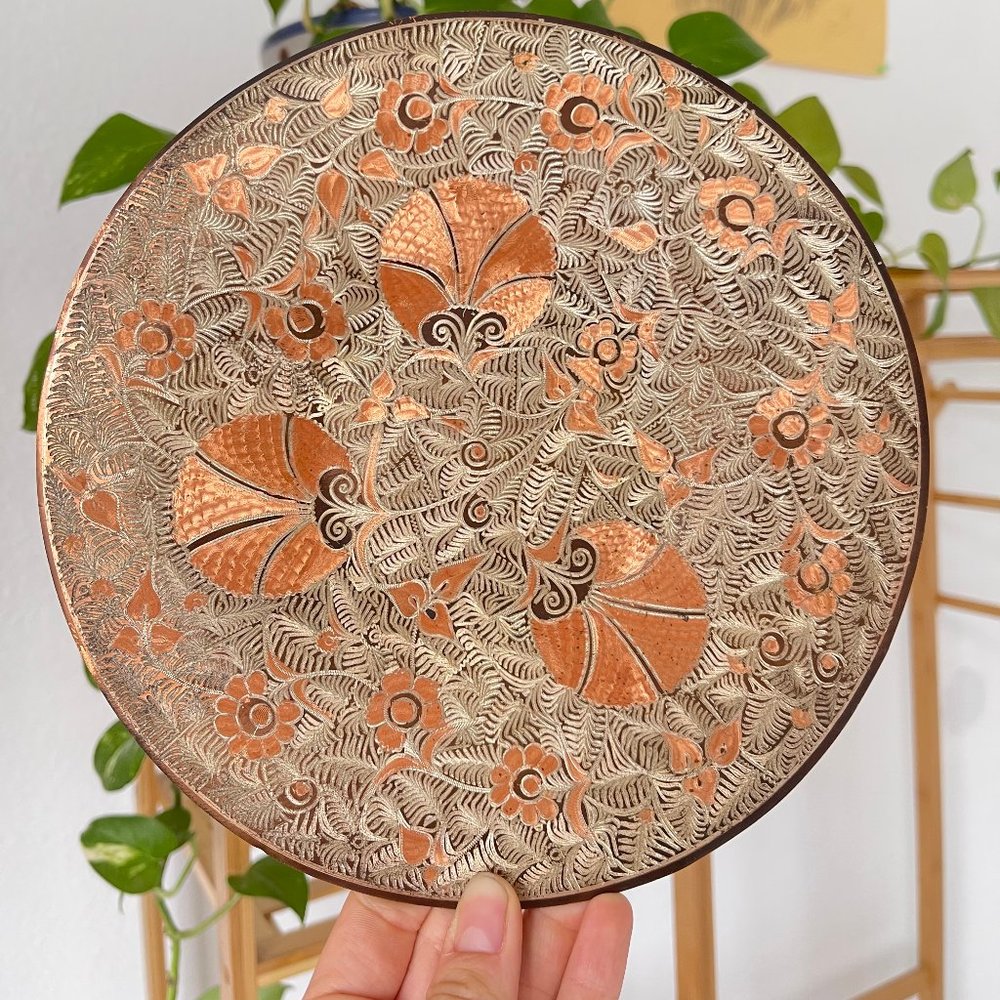 Copper Engraved Wall Art